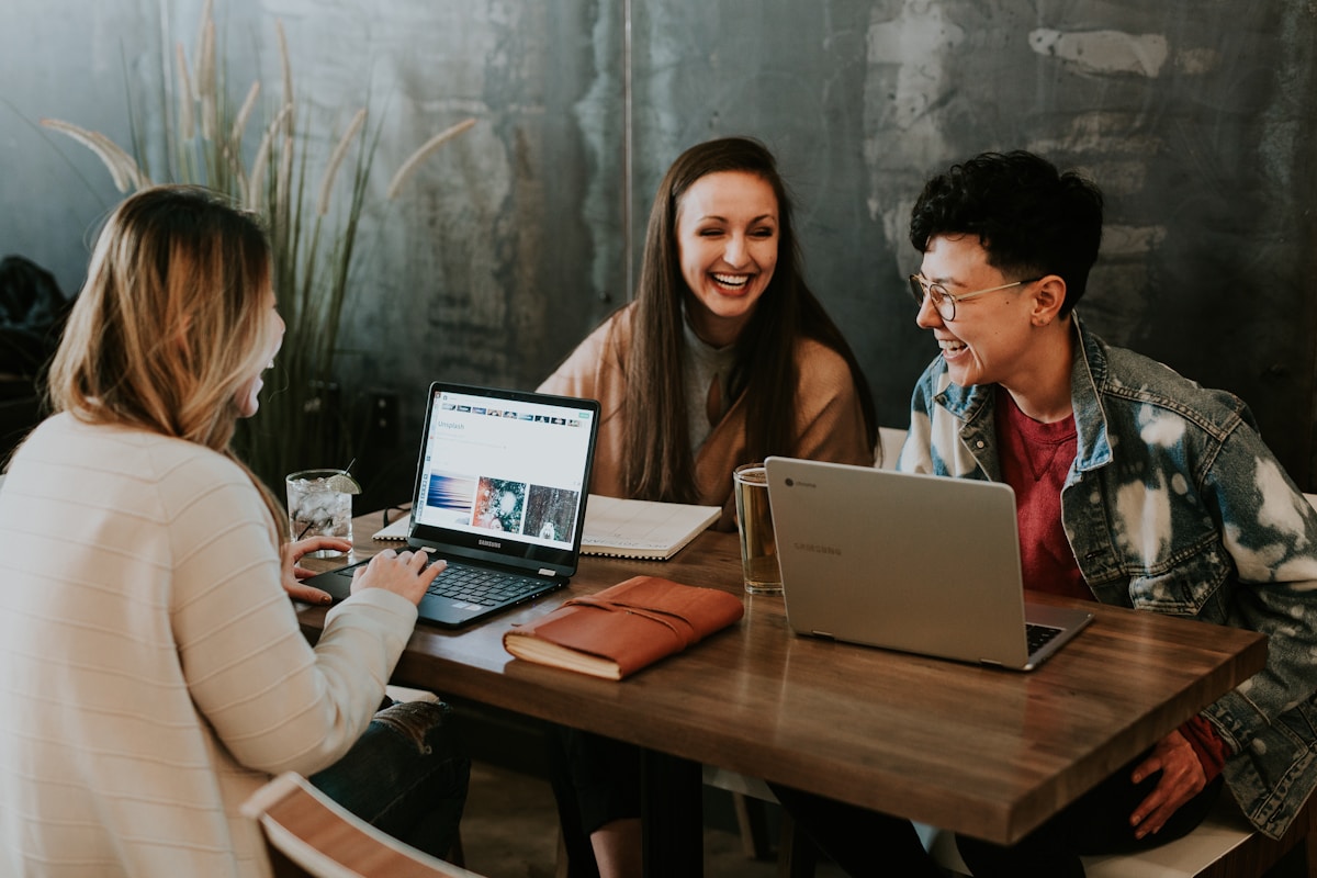 Evening classroom cohort at Marketing With AI studio